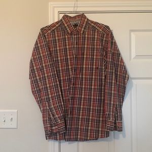 Ariat button down long sleeve shirt. Size: Medium. Great condition!